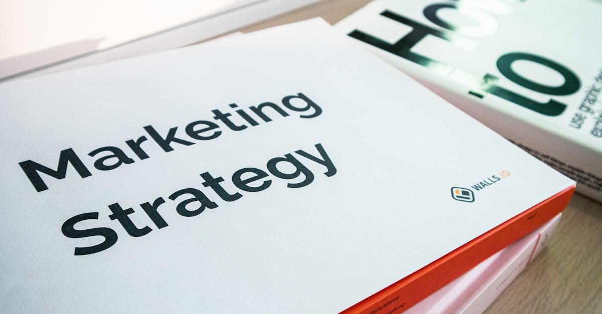 A detailed view of marketing strategy documents with close focus on text, ideal for business and finance content.