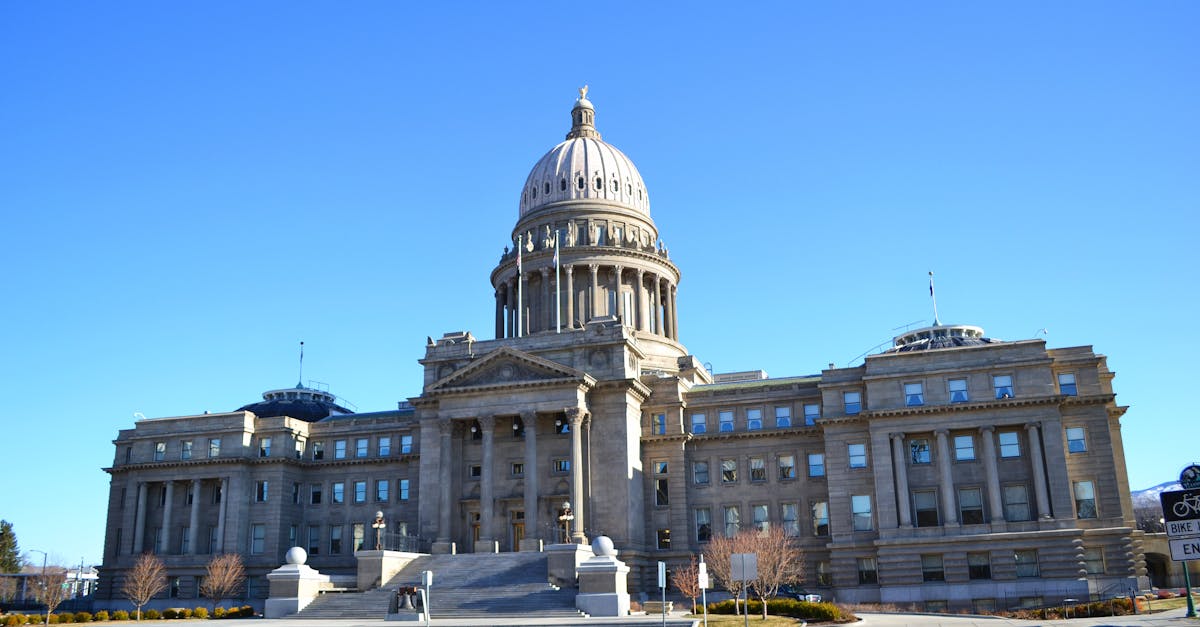 Elegant architecture of the Idaho State Capitol Building captured on a sunny day.