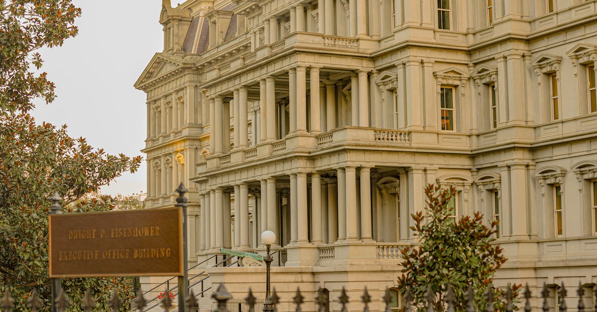 The Dwight D. Eisenhower Executive Office Building in Washington, DC, showcasing Second Empire architecture.