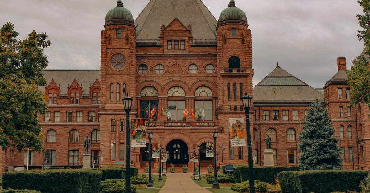 Historic Ontario Legislative Building in Toronto, showcasing classic architecture and cultural heritage.